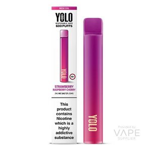 YOLO M600 Disposable Vape – Strawberry Rasberry Cherry – Vape Illions ...